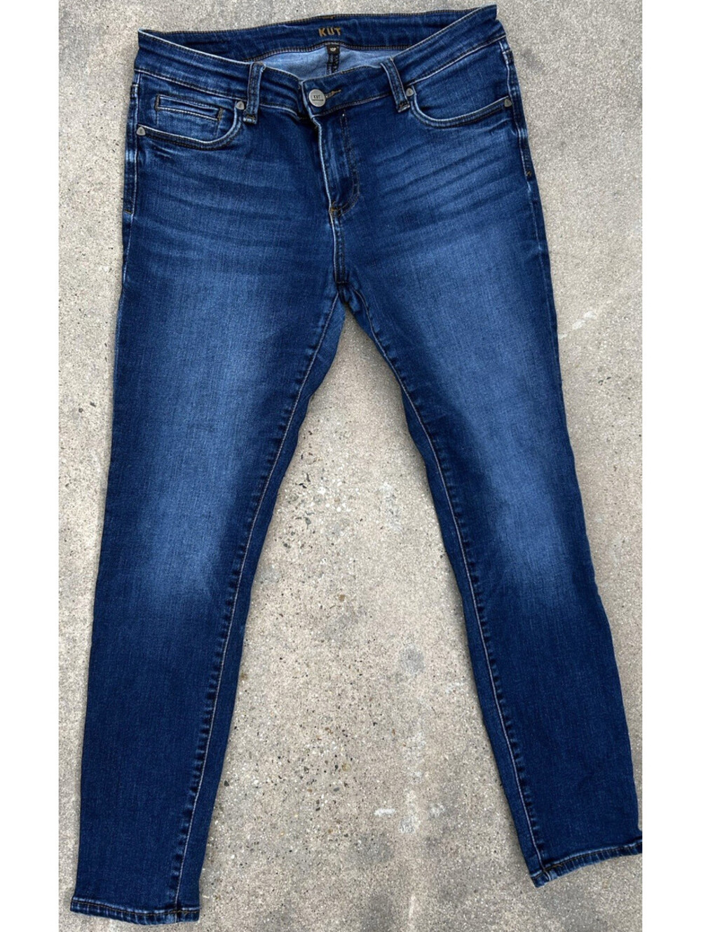 KUT From Kloth Toothpick Skinny Denim Jeans Womens 10P Blue Denim Cotton Blend